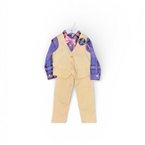 English Laundry Kids Matching Set in Purple and Tan